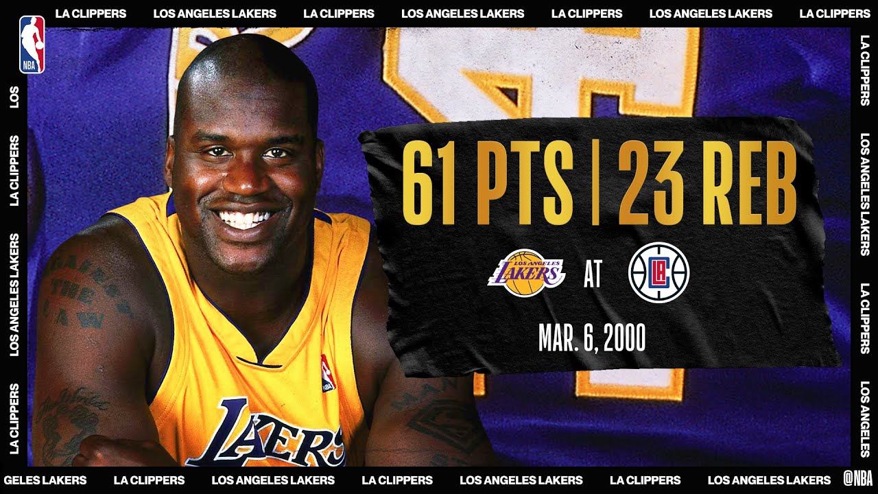 Shaquille O'Neal Scores 61 Points